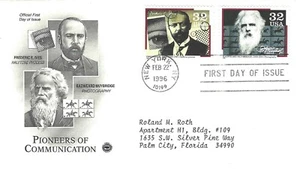 STAMP US SCOTT 3061 & 3063 "E. Muybridge & F. Ives" 29 CENT 1992 FDC WITH ART - Picture 1 of 1