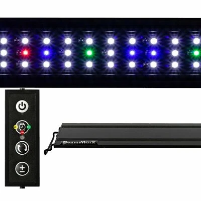 USADO 36" Vivio Espectro Completo LED Acuario Pecera Luz Atenuador Temporizador Viga Foto 1 de 4