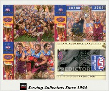 Year 2003 Select AFL XL Brisbane Premiership Limited Edition 3-Card + Predictor
