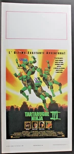 TARTARUGHE NINJA III - Gillard - Raposa, Caso - LOCANDINA ORIGINALE 1993 - Picture 1 of 2
