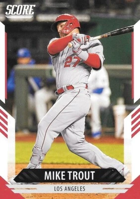 Mike Trout #9 - 2021 Panini Chronicles Score Baseball - Los Angeles Angels - Image 1 of 4