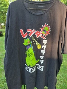 Rugrats Reptar International Black T-Shirt Size L - Picture 1 of 4