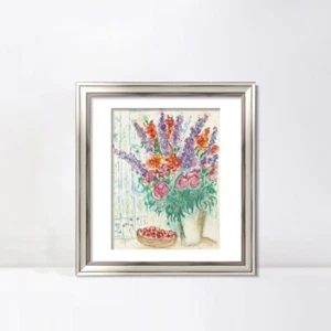 Gerahmte Leinwand Giclée-Druck Kunst Blume 16 von Marc Chagall Wandbild 24"x32" - Bild 1 von 5