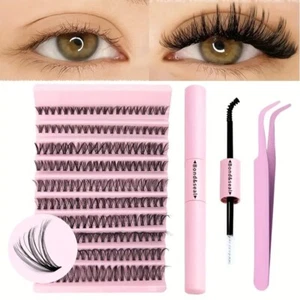 Lash Extension Kit – DIY False Lashes with Bond & Tweezers – Salon Look at Home - Picture 1 of 8