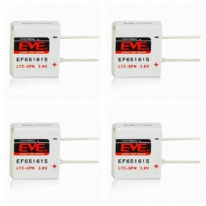 4 x EVE LTC-3PN 3.6V EF651615 PLC Battery for Gas/Water/Meter RTC Backup Power - Picture 1 of 3