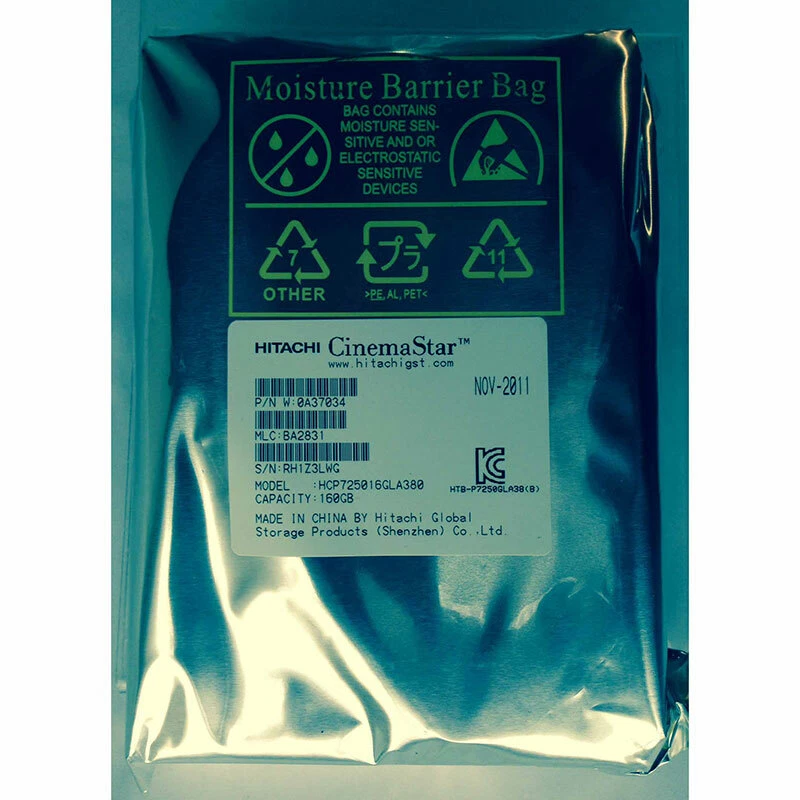 0A37034 - Hitachi 160GB 7200 RPM SATA 3.5" HDD manufacture refurbished - Image 1 of 1