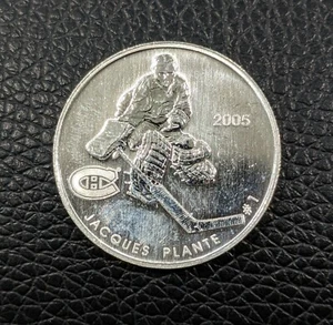 Canadá Silver 50C 2005 leyenda del hockey Montreal canadienses Jacques Plante - Imagen 1 de 2