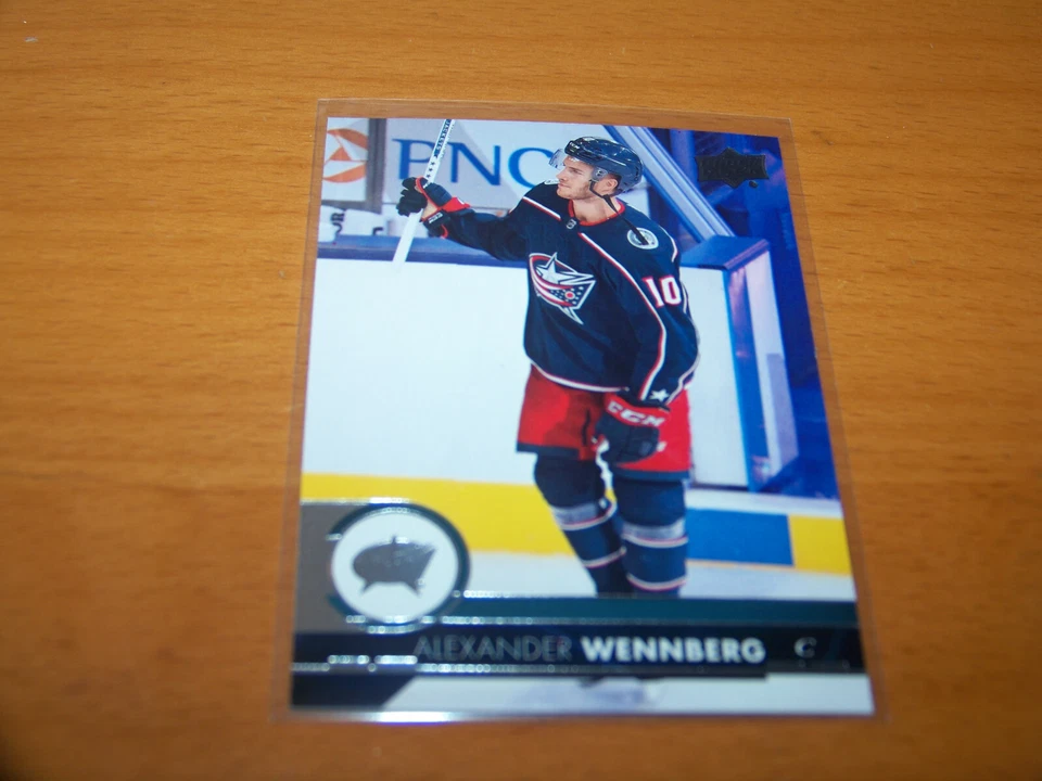 BLUE JACKETS ALEXANDER WENNBERG 2017-18 UPPER DECK #303 - Image 1 of 1