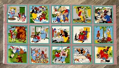 Fairy Tale Friends Panel 23x44 American Jane Sandy Klop for Moda Cotton Fabric - Image 1 of 4