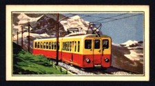 Barratt & Co. Trains of the World (1964) Jungfraujoch Train No. 32