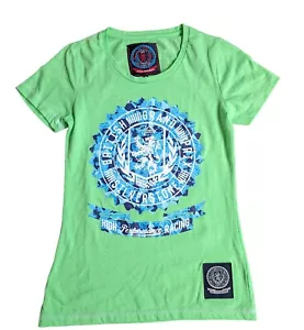 Ladies British Grand Prix T-Shirt Medium Green FREE POST - Picture 1 of 7