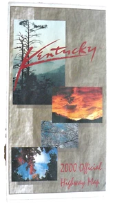 Mapa oficial de carreteras vintage de Kentucky 2000 - Imagen 1 de 2
