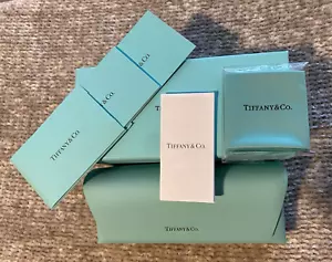 Tiffany & Co Leather Eye/Sunglasses 6.5" Case,Box, Cloth ~ SUPER CLEAN/BRAND NEW - Picture 1 of 8