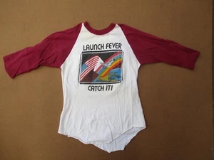 Lancio navetta spaziale vintage anni 80 febbre catturalo! Camicia, punto singolo, NASA - Foto 1 di 15