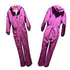 Vtg 70s/80s Skimer Paris Womens 6 One Piece Ski Snowsuit Purple Made in USA