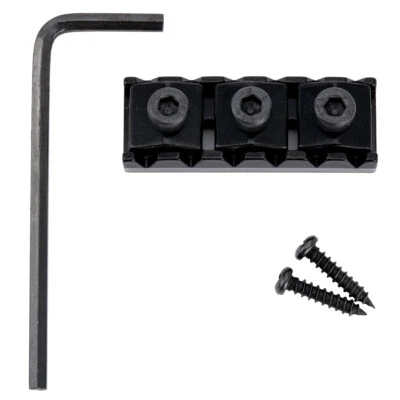 Musiclily Pro Black 42mm Steel Locking Nut For Floyd Rose Tremolo Bridge Guitar