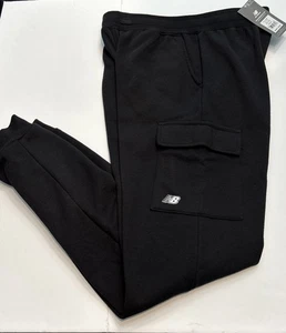 Kids Unisex New Balance Fleece Cargo Black Pants Size XL (18/20) Brand New‼️ - Picture 1 of 6