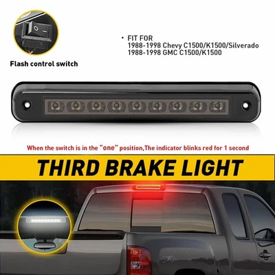 Lámpara de freno de carga LED 3RD carga 1988-1998 luz para GMC C/K1500 Chevy Silverado Foto 1 de 4