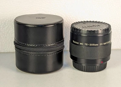 VIVITAR 75-205mm MC 2X Matched Multiplier P/K Mount Pentax With Case - Image 1 of 4