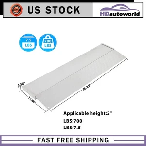 3.38" Height Aluminum Threshold Ramps Portable for Mobility Wheelchair Scooters - Picture 1 of 9