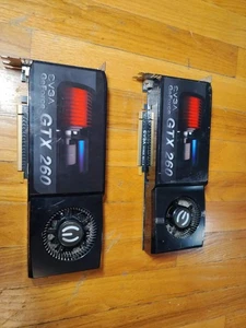 Nvidia GeForce GTX 260 (2) Pair. Items Are Untested Parts Only Sale. - Picture 1 of 11