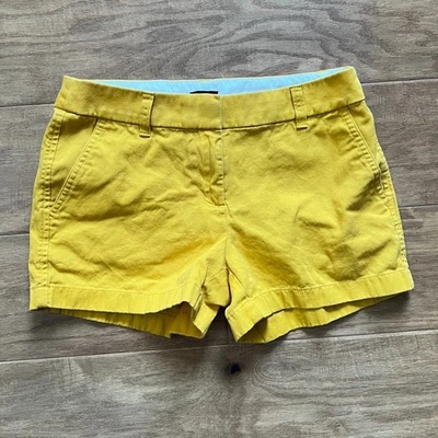 Pantalón Corto Chino Clásico J.Crew Factory 3.5" Para Mujer Talla 2 Amarillo Foto 1 de 4