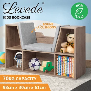 Levede Kids Bookcase Toys Box Shelf Storage Cabinet Container Children Organiser - Picture 1 of 11