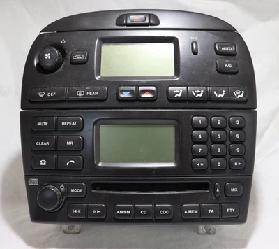 02-08 Jaguar X TYPE Equipo de Audio Radio CD Cambiador Automático Controles de HVAC Foto 1 de 4