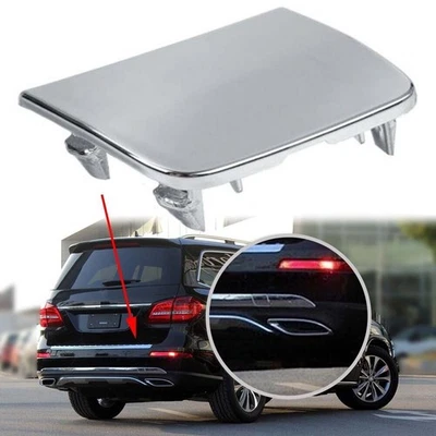 For Benz GLS GLE GL 2013-18 1668852323 Silver Rear Bumper Tow Hook Cover Cap - Image 1 of 4