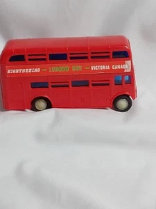 Vintage Double Decker Bus London Victorian Friction Powered - Picture 1 of 5