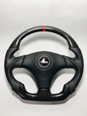TRD Sports Carbon Fiber Steering Wheel For Toyota Supra, Celica, Tacoma, MR2 etc - Image 1 of 4
