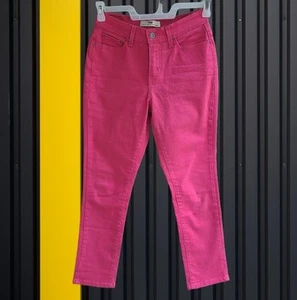 Jeans ajustados Levi's para mujer 8M regular perfecto adelgazante 512 rosa - Imagen 1 de 10