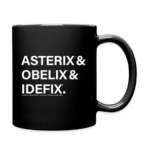 Asterix & Obelix & Dogmatix Lettering Full Color Mug, One Size, black - Picture 1 of 4