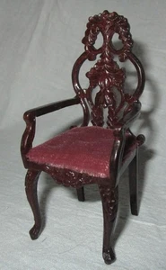 VINTAGE BESPAQ VIKTORIANISCHER KAPITÄNSSEITIGER ESSZIMMERSTUHL PUPPENHAUS MINIATUR 1:12 - Bild 1 von 3