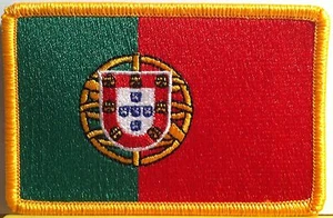 PORTUGAL Flag Tactical Patch With VELCRO Brand Fastener Gold Version - Picture 1 of 1