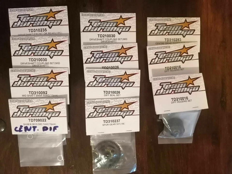 TEAM DURANGO DNX408  DNX408T LOT NEW ORIGINAL  PARTS Transmition /Diff set  RC - Image 1 of 4