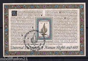 1988-Block/Briefmarke-Menschenrechte-Vereinte Nationen-New-York-Block/BF.10 - Bild 1 von 1