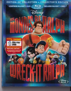 WRECK-IT RALPH (BLU RAY + DVD 2013) Region A R1 English/French with Slipcover - Picture 1 of 2