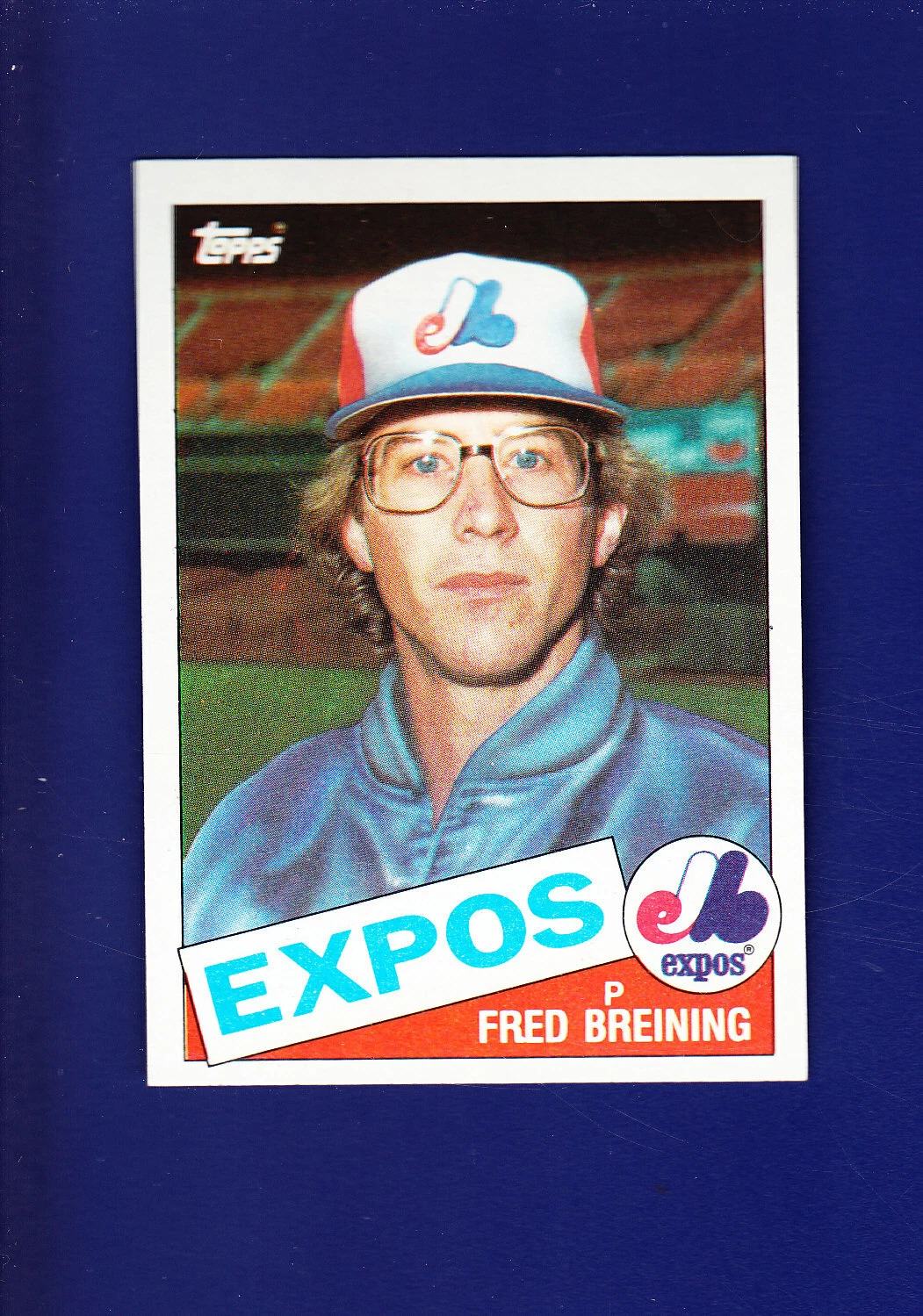 Fred Breining 1985 TOPPS MLB Baseball #36 (MINT) Montreal Expos