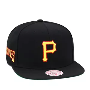 Mitchell & Ness Pittsburgh Pirates Cooperstown MLB Evergreen Snapback Hat Black - Picture 1 of 3