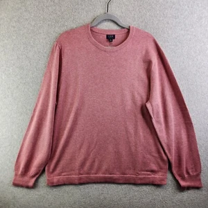 J Crew Sweater Mens XL Cotton Crewneck Sweater-tee Heathered Rose Sweatshirt New - Picture 1 of 12