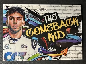 PIERRE GASLY 2020 TOPPS CHROME F1 TRACK TAGS "THE COMEBACK KID" CARD #TT-8 - Picture 1 of 2