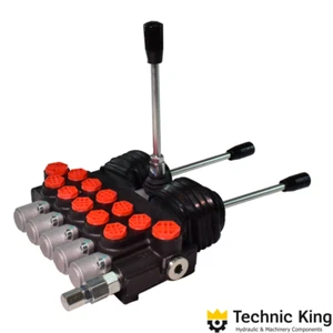 Handsteuerventil mit 2x Kreuzhebel-Joystick. 5-fach Doppelwirkende, 40L - Bild 1 von 1