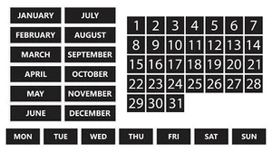 Whiteboard Calendar Magnet Non-Abbreviated Bundle by DCM Solutions - Picture 1 of 36