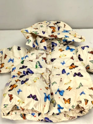 Bebé Niña Niños Beige Ropa de Invierno con Abrigo Mariposa para Viajar 1-2 Años Foto 1 de 4