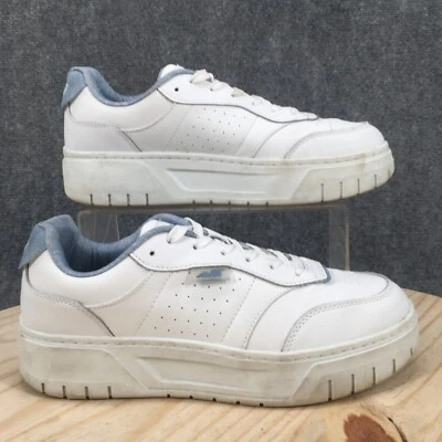 Avia Shoes Womens 10 Court Chunky Platform Sneakers Casual White Leather Lace Up - Image 1 of 4