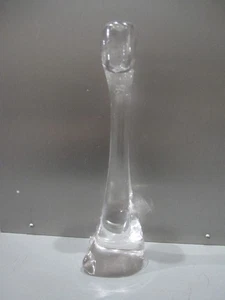 Tiffany Kristall Knochen Kerzenständer Elsa Peretti Belgien Herzsockel signiert 10 1/4"  - Bild 1 von 4