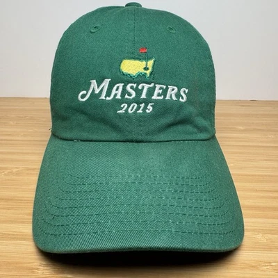 大师赛锦标赛帽奥古斯塔国家高尔夫 2015 绿色标志美国针帽 — 第 1/4 张图片