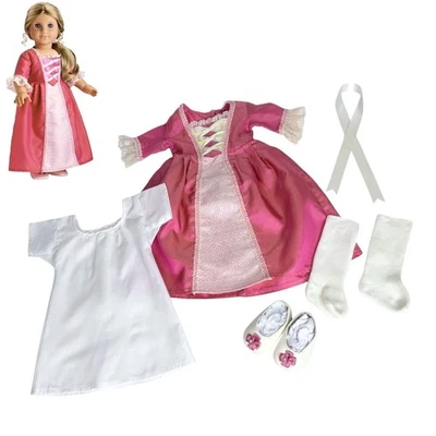 American Girl Elizabeth Meet Conjunto Muñeca Cambio Zapatos de vestir Calcetines Cinta para el cabello De colección Foto 1 de 4