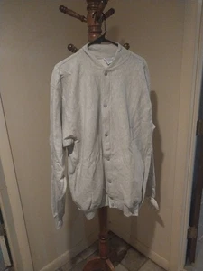 Vintage Champion Reverse Weave Gray Snap Button Sweatshirt Jacket XL USA New!!! - Picture 1 of 13